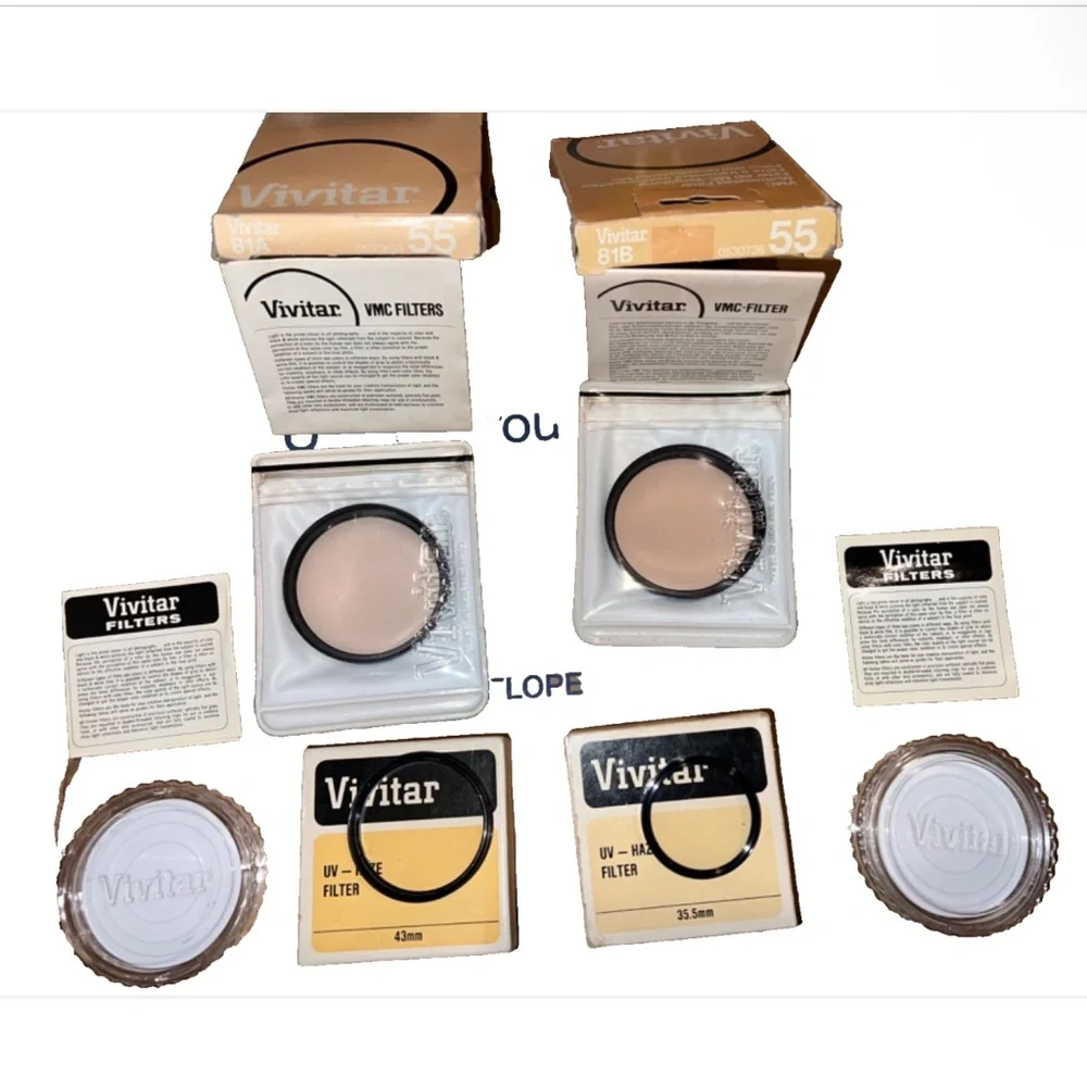Vivitar Filters Camera Lenses lot of 4